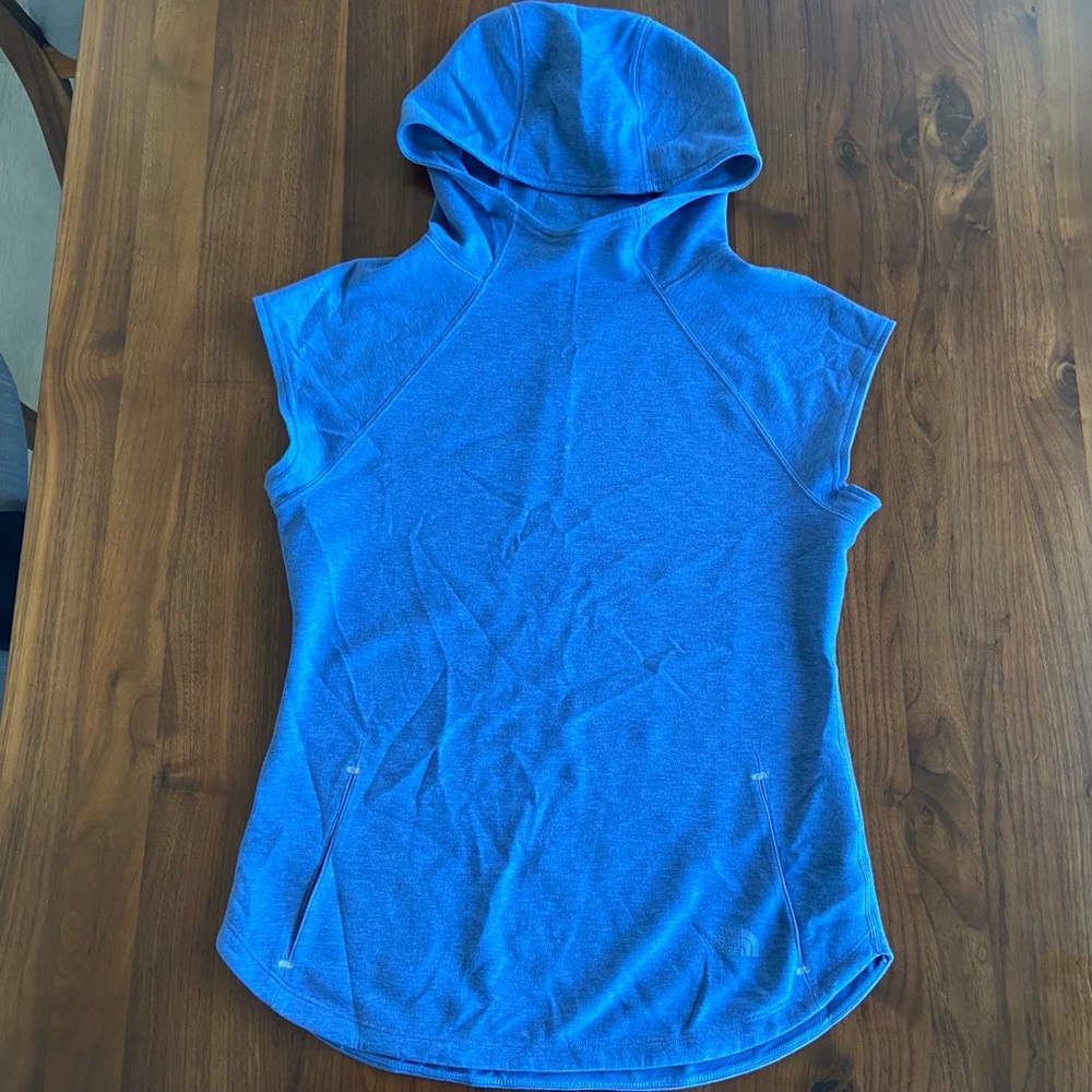 The North Face sleeveless workout hoodie